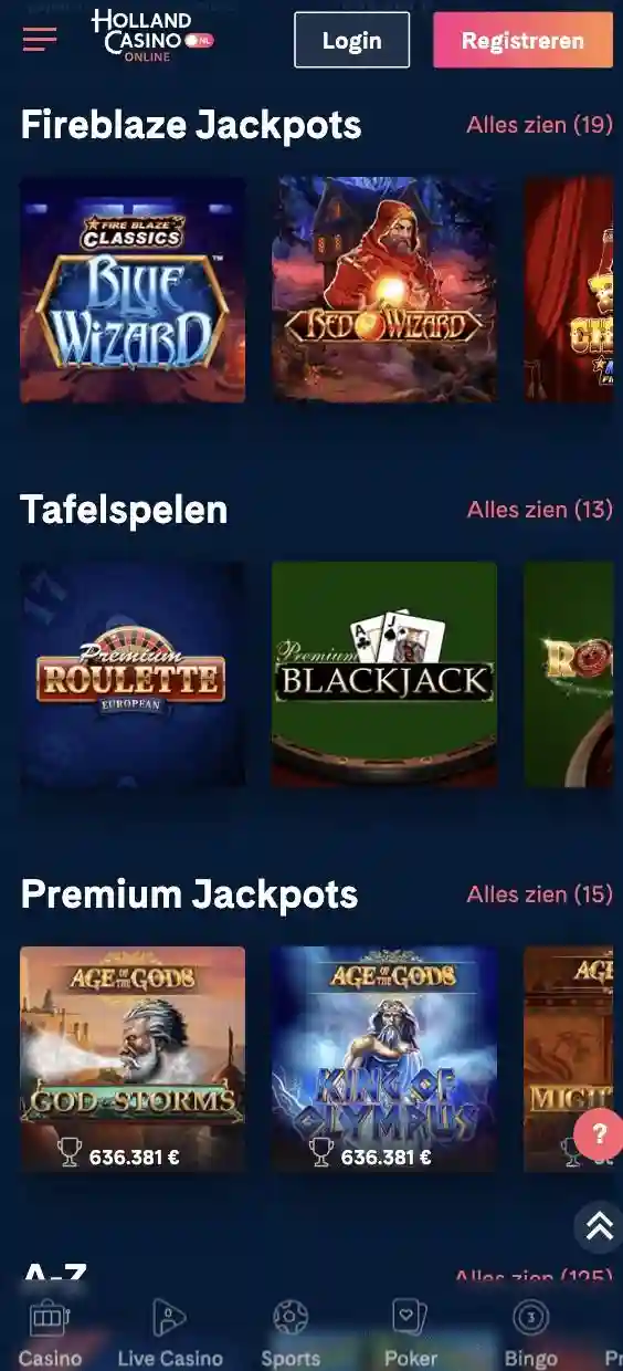 holland casino online app