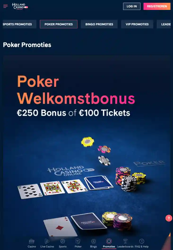 holland casino promotiecode